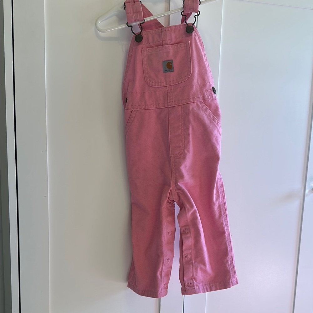 Carhartt Pink Overalls 12M